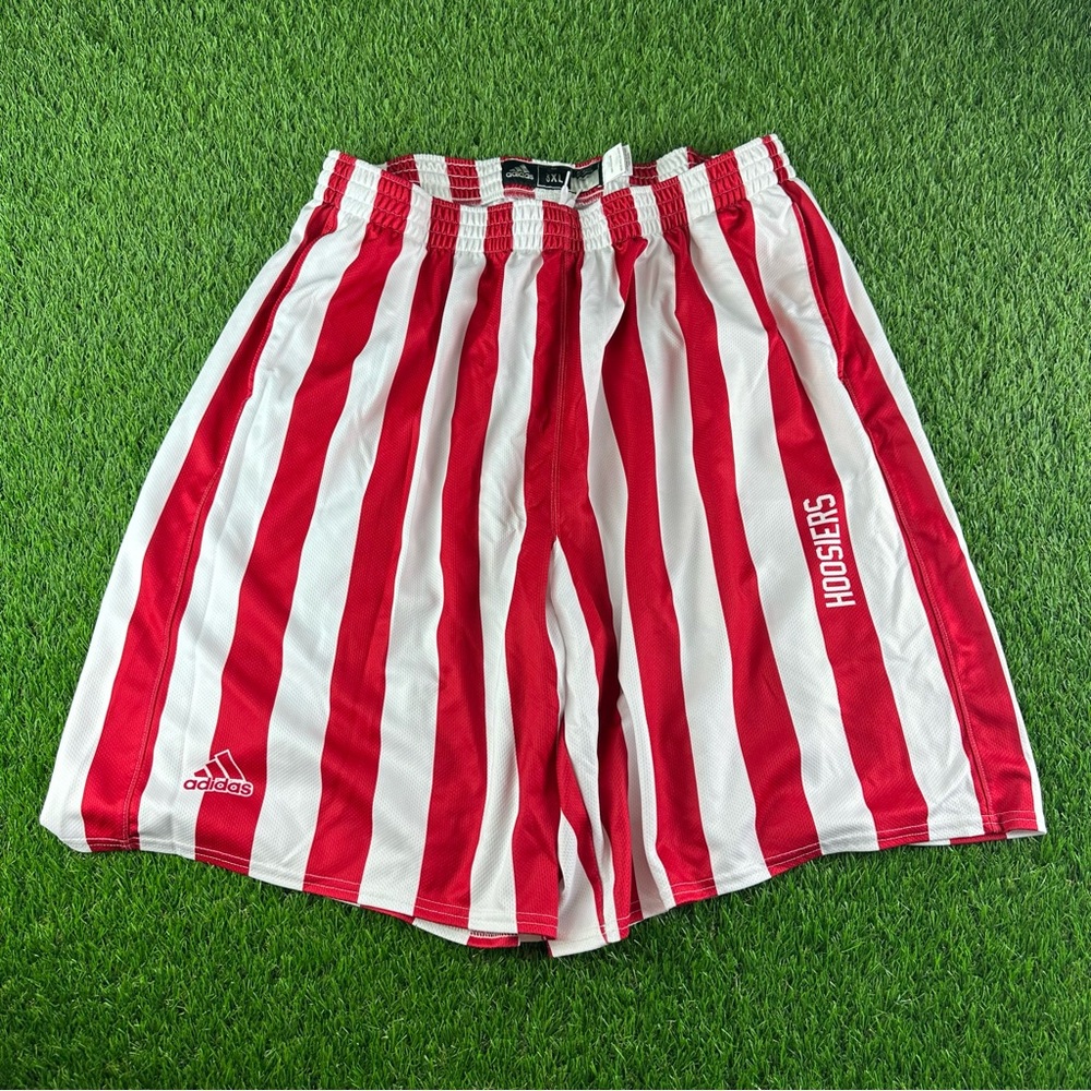 Indiana Hoosiers IU Athlete Exclusive Adidas Candy Stripe Shorts Mens 3XL RARE